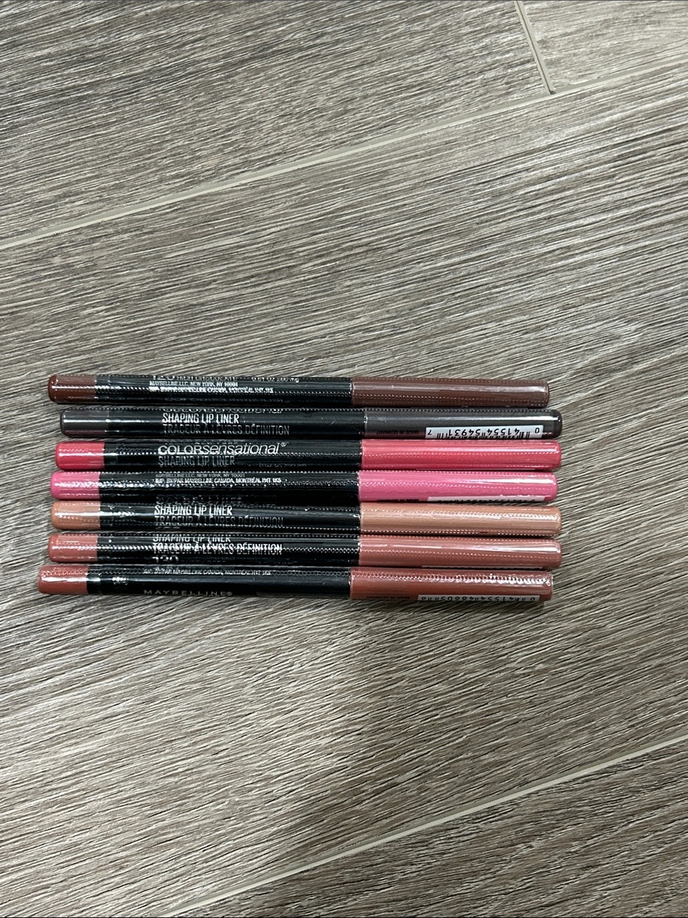 7X Maybelline Color Sensationa Lip Liner Set — Pink, Nude, Brown Mix
